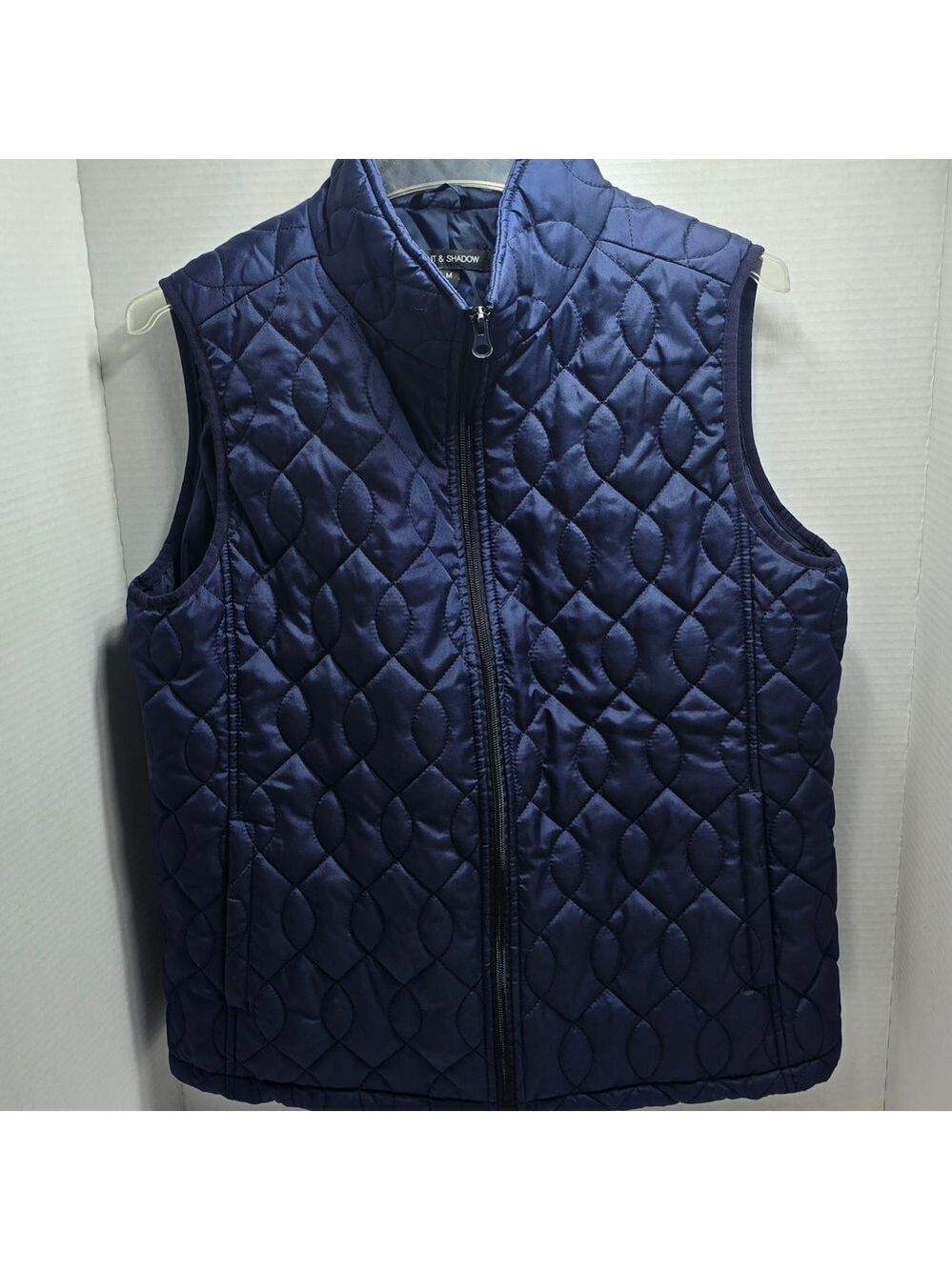 Women's Quilted Vest - Navy Blue